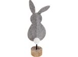 Decorazione Pasquale Coniglietto Di Pasqua In Feltro Grigio 50Cm