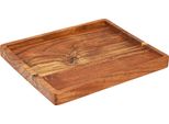 Vassoio Decorativo Vassoio Da Portata In Legno Di Acacia Oliato 30X25Cm
