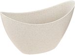 Fioriera Decorativa In Plastica Beige Moderna 20X9Cm H12Cm 3Pz
