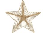 Stella Di Iuta Naturale Rustica 30Cm 4Pz - Decorazione Natalizia Naturale E Decorazione Per Porte