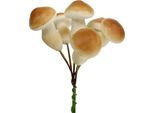 Funghi Decorativi Su Filo 3Cm - 5Cm 24 Pz - Decorazione Autunnale Funghi Artificiali Composizioni Floreali Realizzazione Di Ghirlande