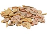 Decorazione Di Legno A Spruzzo Uccelli Decorazione Di Primavera Giallo Beige Arancione Ø4Cm 72 Pezzi