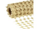 Nastro Da Tavola Reticolato Oro Crema Glitter 19Cm X 1,5M Nastro Decorativo Matrimonio Glamour