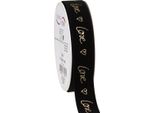 Nastro Di Velluto Amore Cuore Lutto Nastro Decorativo Nero Oro 25Mm 18M