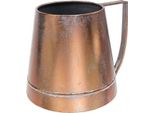 Vaso Decorativo Vintage In Metallo Effetto Rame L24Xh20Cm Stile Country Shabby Chic