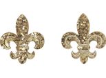 Decorazione A Spargimento In Legno Decorazione Da Tavola Natalizia Giglio Oro 4Cm 72 Pz. Artigianato Festivo