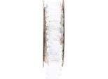 Nastro A Balze In Organza Bianca Nastro Per Decorazioni Nuziali 25Mm 10M