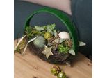 Anello Decorativo In Iuta Verde Scuro Ø30Cm Decorazione Porta Decorazione Parete Set 2Pz