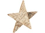 Stelle Di Betulla Decorazione Natalizia Natura Appesa 25Cm Set Di 3