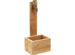 Fioriera In Legno Per Fontana Vintage Decorazione Ruggine L15,5Cm