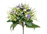 Bouquet Decorativo Di Fiori Artificiali Con Margherite E Lillà Per Eleganti Decorazioni Da Tavola