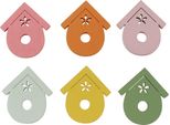 Decorazione A Spargimento Casetta Per Uccelli In Legno Decorazione Da Tavolo Primavera Colorata 2,5-3,5 Cm 48 Pezzi