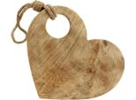 Decorazione Da Parete Con Cuore In Legno "Fascino Rustico"" - Vassoio Decorativo E Piatto A Cuore, Aspetto Naturale, 39 Cm"
