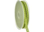 Nastro Decorativo In Pizzo Verde All'uncinetto Cotone 9Mm X 20M