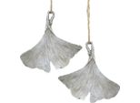 Decorazioni Per Tombe Foglie Di Ginkgo Appese 10Cm Set Di 3 Decorazioni Per Lutto Resistenti Alle Intemperie, 3 Pezzi