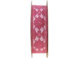 Nastro Di Pizzo Rosa 25Mm Nastro Decorativo Di Pizzo 15M Fiore Decorazione Nastro Regalo Di Nozze Vintage