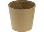 Set Di Vasi Da Fiori In Carta Kraft Naturale, Vasi Piantabili, Ø11 Cm H10 Cm, Vasi Decorativi Per Fiori Artificiali, Set Da 6, 6 Pezzi
