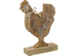Pollo In Legno Decorazione Di Primavera Figura Di Pasqua Natura Bianco Shabby Chic H26Cm