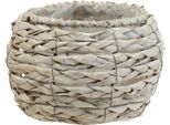 Cesto Per Piante Vaso Da Fiori Bianco Rustico Ø17Cm H11Cm Decorazione