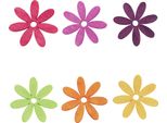 Fiori Di Legno Da Spargere Decorazione Da Tavola Estate Colorata 4Cm 72 Pezzi
