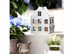 Metallo Tea Light Casa Luce Casa Vintage Decorazione Finestra Illuminazione Natalizia Shabby Chic Portacandele H26Cm