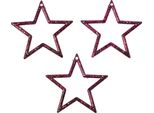 Decorazione Di Stella Di Natale Scintillante Berry, Decorazione Da Tavolo Set Di 120 Pezzi Da 4,5 Cm, Versatile Per Confezioni Regalo E Artigianato