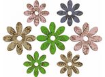 Fiori Di Legno Decorazione A Spargimento Set Di Fiori Colorati Ø3,5-5Cm 72 Pezzi Decorazione Estiva