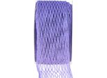 Nastro A Rete Nastro Decorativo Viola 50 Mm 10 M Rinforzato Con Filo Metallico