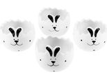 Uova Di Pasqua In Ceramica Decorazione Cachepot Con Coniglietto Di Pasqua 7,5 Cm Set Di 4 Fiori Decorazione Primavera