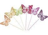 Decorazioni Primaverili Decorazioni Floreali In Legno Farfalle Decorative 28 Cm 18 Pezzi Colorati E Decorativi, 18 Pezzi