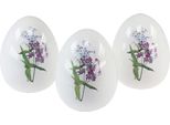 Uova Di Pasqua In Ceramica Con Decorazione Floreale 12Cm, Set Di Uova Di Pasqua 3 Pezzi, Decorazione Da Tavola Primaverile