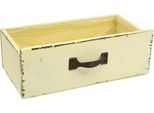 Cassetto Per Piante In Legno Giallo Shabby Chic Vintage Deco