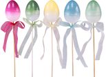 Decorazioni Pasquali Fiori Decorativi Uova Di Pasqua In Plastica 10 Pezzi Colorati, 10 Pezzi