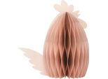 Figura A Nido D'ape Decorazione Di Pasqua Pollo Arancione 28,5×15,5×30 Cm Decorazione Da Tavolo Primavera