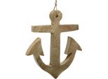 Ancora Appesa In Legno Di Mango Decorazione Nautica Appendino Decorazione Natura Ancora Decorazione Da Parete Marittima 24,5Cm