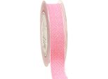 Nastro Regalo Bianco Rosa A Spina Di Pesce 25Mm 15M Nastro Per Matrimonio