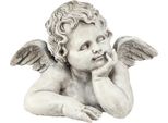 Busto Di Angelo Come Decorazione Di Tomba E Figura Commemorativa - Angelo Decorativo In Poliresina 16X10X11,5 Cm, Resistente Alle Intemperie E Ricco Di Dettagli Per La Progettazione Di Tombe (Set Di 2)