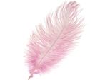Piume Di Struzzo Rosa Decorazione 20-25Cm 12 Pezzi Piume Reali Matrimonio Artigianato