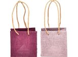 Sacchetto Regalo Con Manici Rosa Bordeaux 10,5 Cm Borsa Da Trasporto 8 Pezzi Confezione Regalo