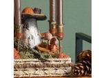 Spine Floreali Funghi In Legno Decorazione Autunno Ø2,5 Cm Set Di 8 Decorazioni Da Tavola Artigianato