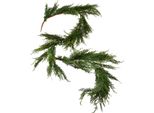 Ghirlanda Artificiale Di Rami Di Thuja Con Frutta Decorativa Per Natale