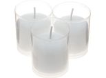 Set Da 20 Candele Di Ricambio Per Lumini Da Tomba, Candeline Bianche H5,8 Cm, Decorazioni Funebri, Lunga Durata Di Combustione, 20 Pezzi