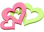 Cuori In Legno Decorativi Primaverili Pastello 72 Pezzi - Rosa, Verde Chiaro, Crema - Decorazioni Per Tavola Matrimoni Compleanni, 72 Pezzi
