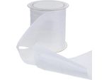 Nastro Da Tavola Crash White 100 Mm X 15 M - Elegante Nastro Decorativo Per Matrimoni, Decorazioni Da Tavola E Confezioni Regalo