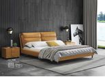 Letto Di Design In Pelle Letti Imbottiti Di Lusso Camera Da Letto Matrimoniale 180X200 Arancione Arredamento
