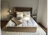 Letto Chesterfield Imbottito Letto Matrimoniale Hotel Camera Da Letto 140X200Cm Marrone Nuovo