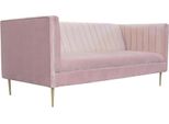 Divano A Tre Posti Divani In Tessuto Rosa Soggiorno Design Divani Imbottiti Nuovo Tessuto