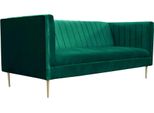 Divano A Due Posti Divani In Tessuto Verde Divani Imbottiti Soggiorno Design Lusso Tessile
