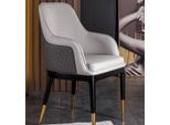 Sedia Di Design Poltrona Di Lusso Sedie Imbottite 1X Poltrona Soggiorno Sala Da Pranzo Pelle Nuovo