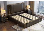 Letto Camera Da Letto Design Arredamento Moderno Letti Di Lusso Imbottitura Telaio Nuovo Nero